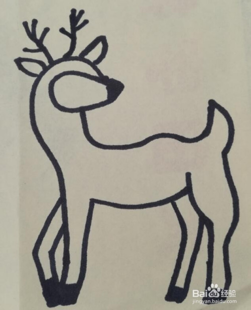 儿童简笔画 小鹿的画法 小鹿的简笔画