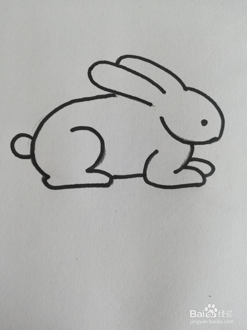 怎么画小兔子的简笔画