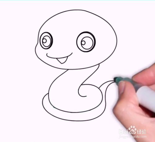 蛇的简笔画怎么画?