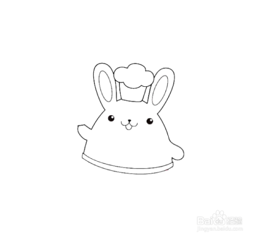 如何手工画卡通兔子的简笔画?