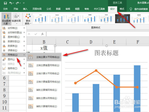 excel图表如何消除网格线