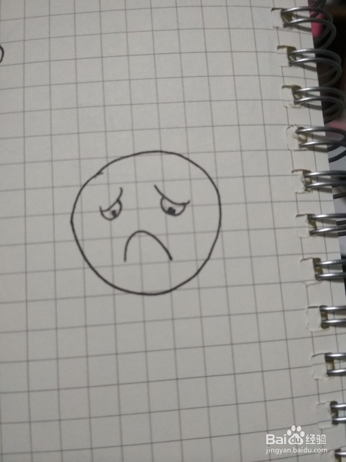 怎样画一个悲伤表情脸