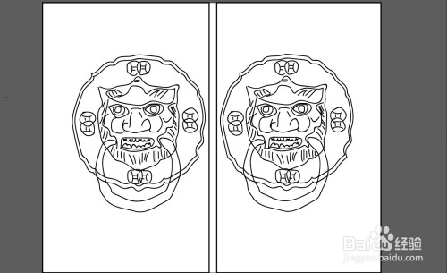 传统门饰简笔画