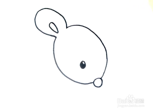 少儿简笔画—如何用彩笔一笔一笔画兔子(2)