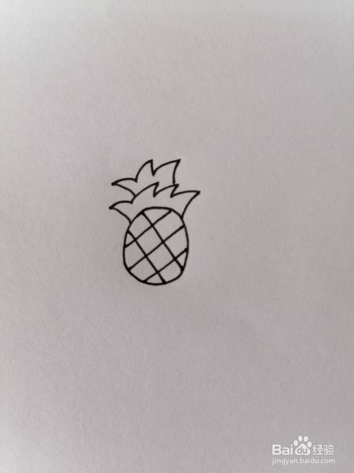 菠萝简笔画怎么画