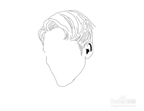 如何画男生头像