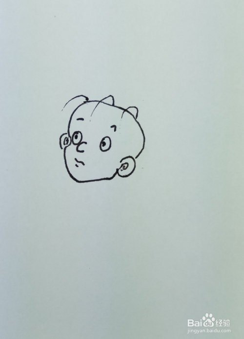 怎样画简笔画"有爱心的三毛"?