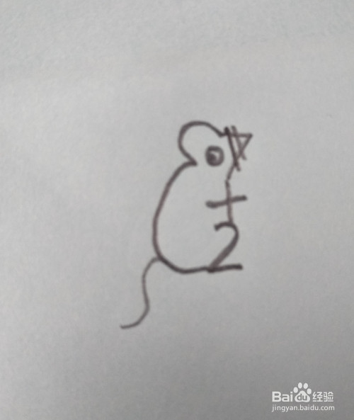 用数字画老鼠:7 2=9,简笔画,人人都能画出可爱的小老鼠