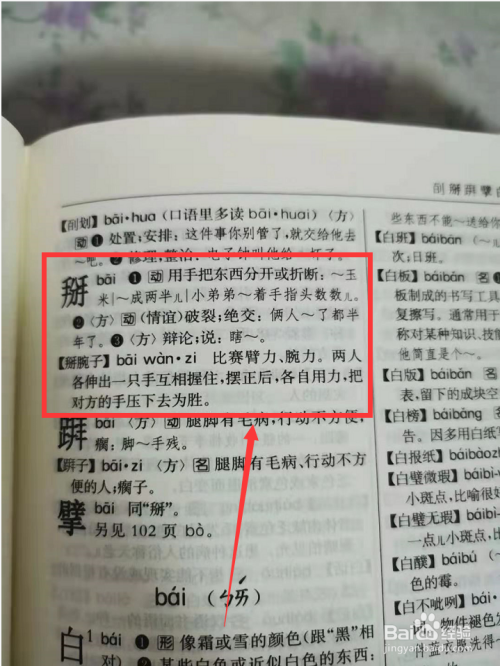 掰字怎么用部首查字典