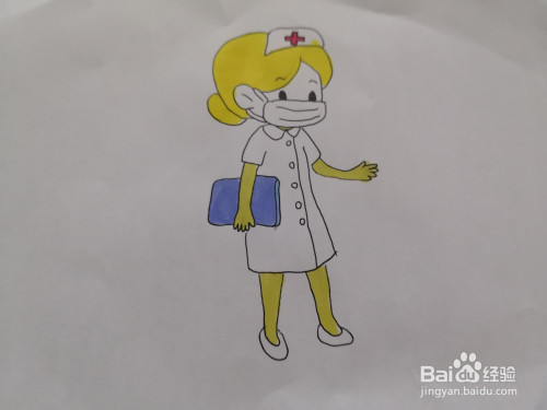 护士的简笔画法