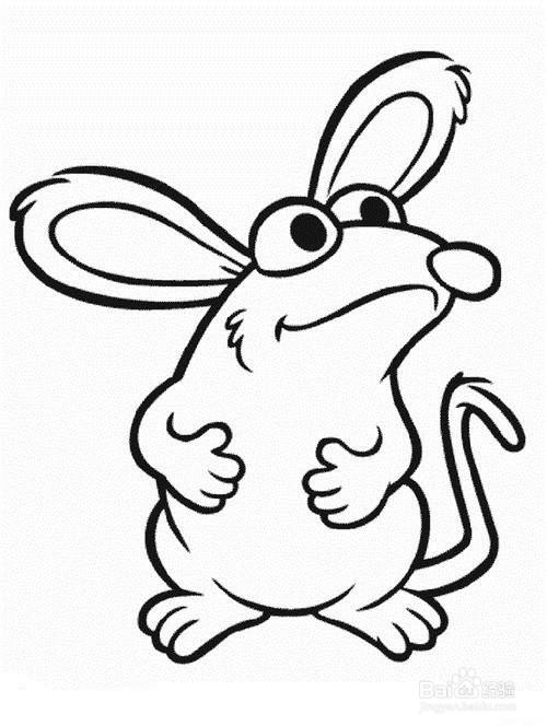 小老鼠简笔画怎么画呢?
