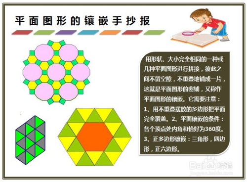 平面图形的镶嵌手抄报