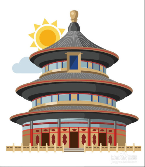 大圆塔图片设计