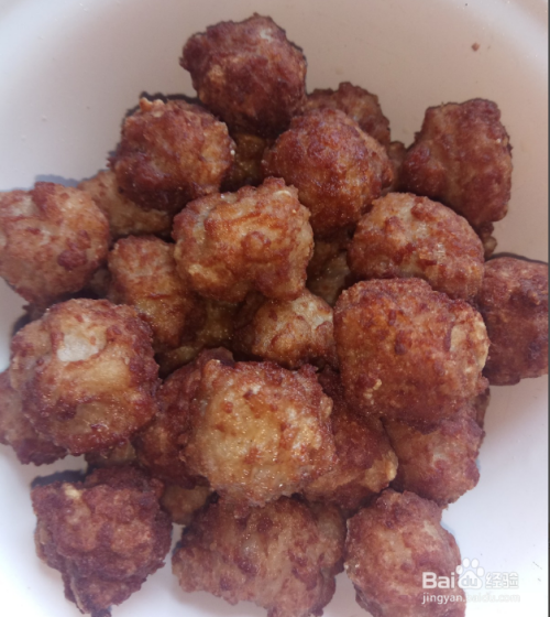 小肉丸子的做法-百度经验