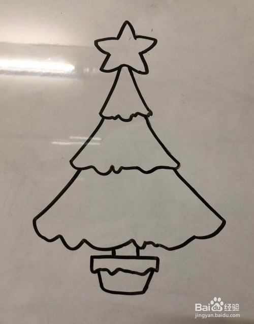 怎么画圣诞树的简笔画;圣诞树的简单画法