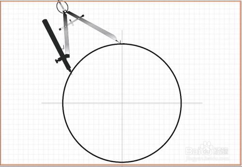 不要更改圆规的角度,即画圆的半径长度.