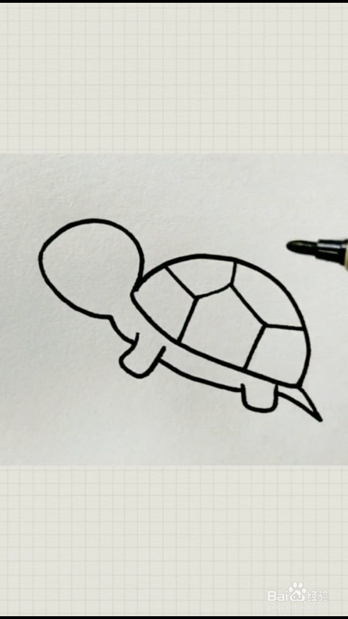 乌龟的简笔画如何画?