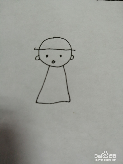 站立的小人儿怎么画
