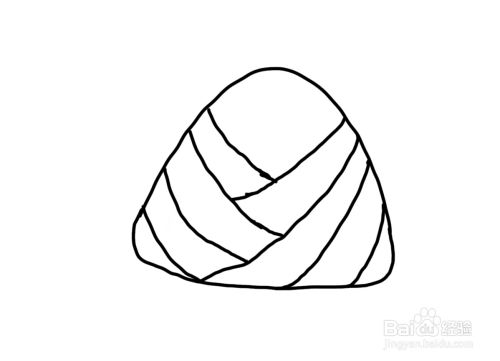 怎么画彩色简笔画粽子-百度经验