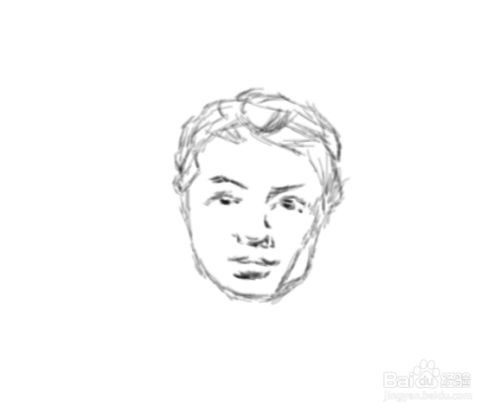 人脸素描画法步骤
