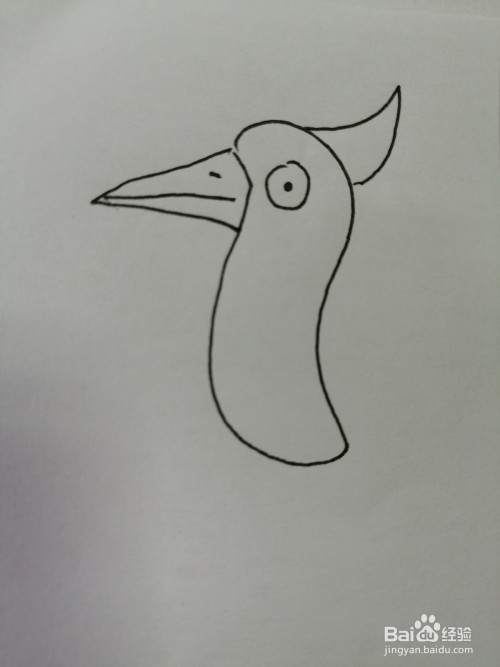 简笔画啄木鸟怎么画