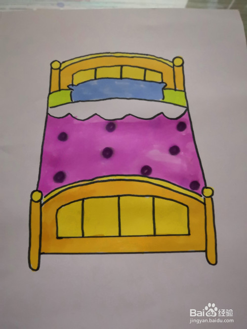 如何画一个漂亮的床