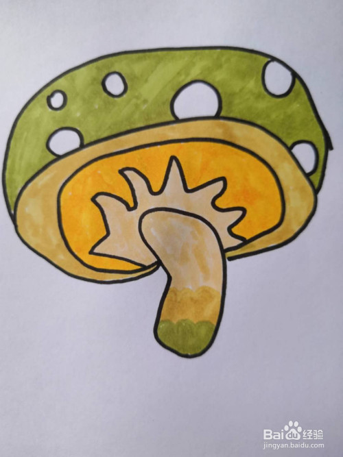 如何画漂亮的蘑菇简笔画