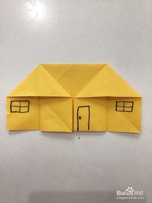 怎样用纸折房子