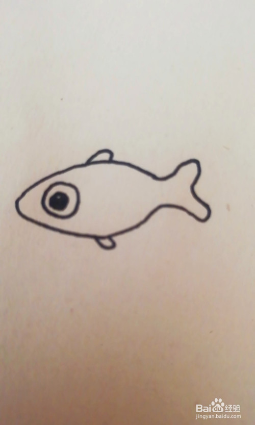 简笔画-卡通鱼怎么画