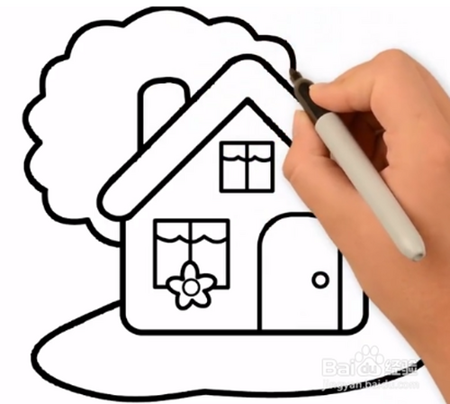 简笔画:小房子怎么画既简单又好看