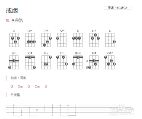 《戒烟》吉他谱-完整版