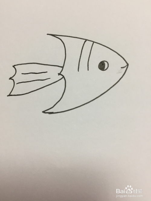 手工/爱好 > 书画/音乐  鱼的画法很多,种类很多,小编画一个简单的鱼
