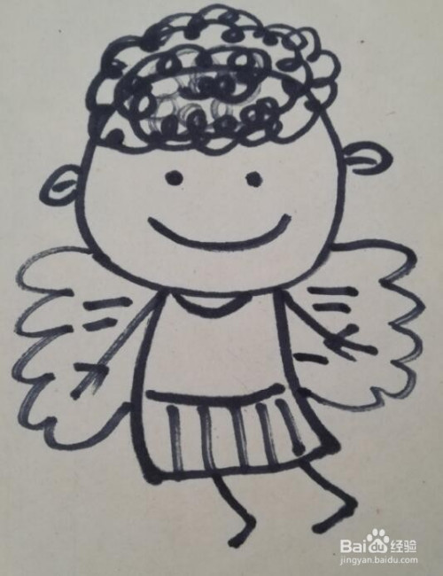 小天使的画法 小天使的简笔画