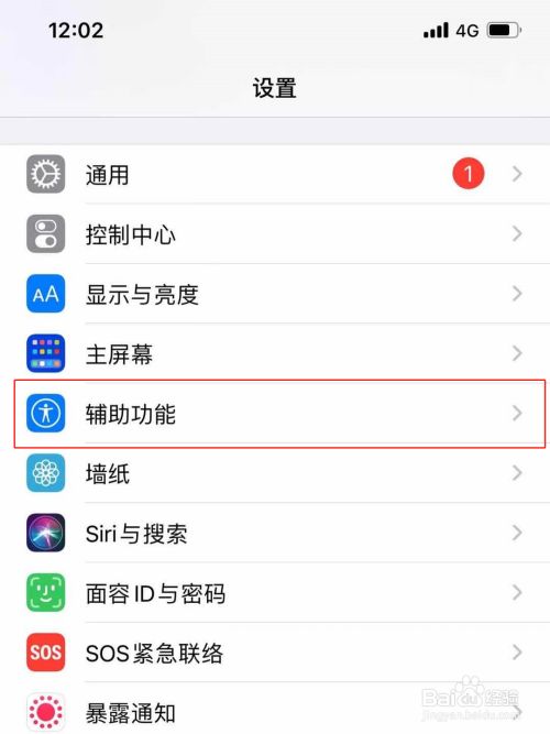 这里以苹果手机iphone 11promax为例,首先点击打开设置,找到辅助