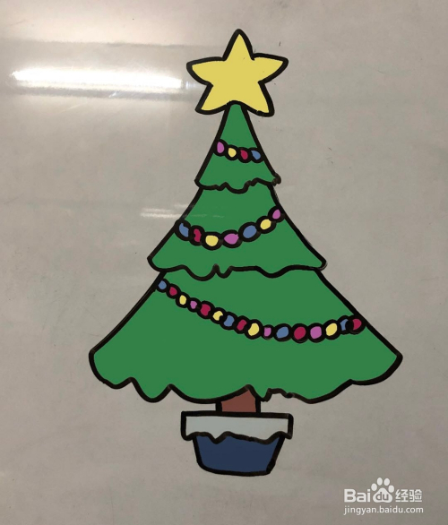 怎么画圣诞树的简笔画;圣诞树的简单画法
