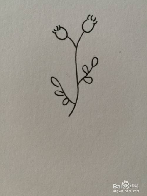 小草简笔画之画法十五
