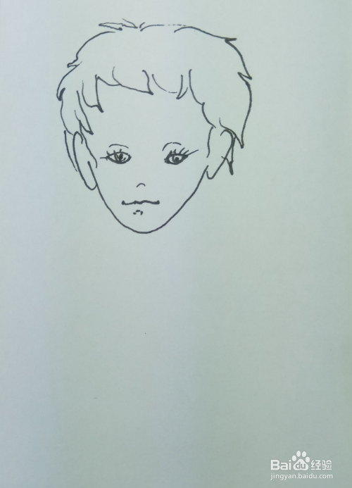 怎样画简笔画"爱玩宠物的小男孩"?