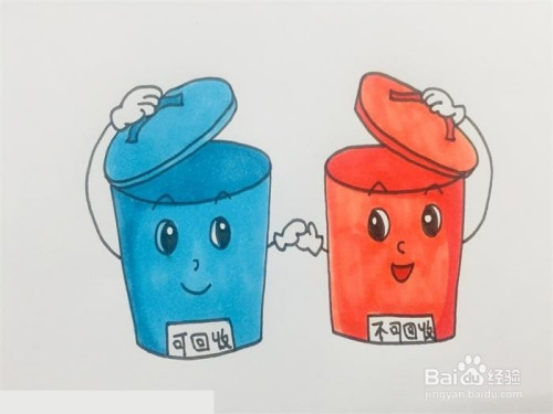 垃圾分类怎么画