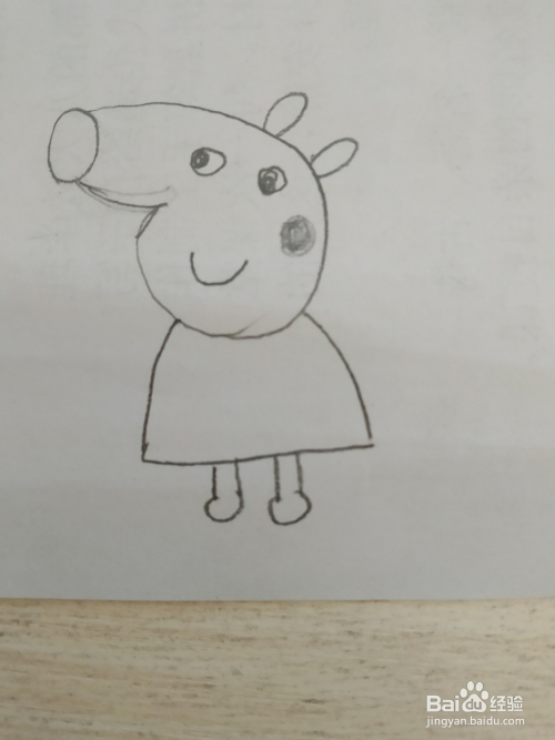 怎么简单画一个小猪佩奇