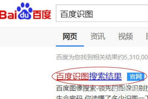 "百度识图"的使用方法