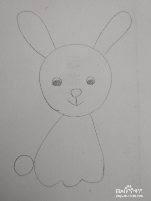 多妈简笔画一只简单的小兔子