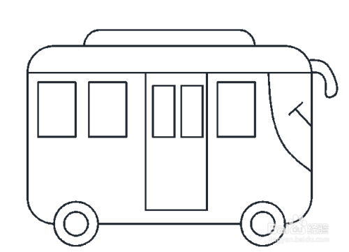 简笔画系列之公共汽车怎么画?