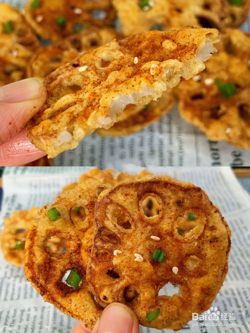 香辣炸藕片的做法