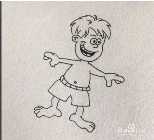 简笔画海上冲浪的男孩怎么画?