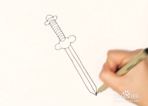 古代的剑怎么画