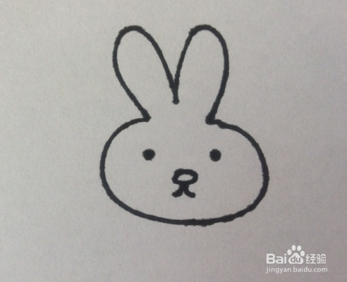 如何画兔子的儿童画?