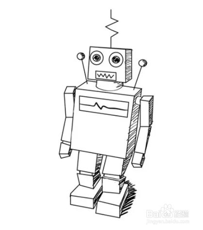 如何画一个经典的机器人?