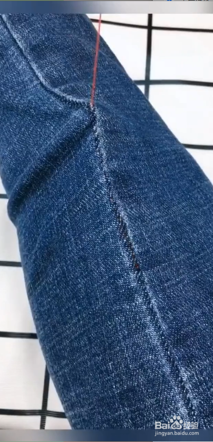 裤子破了怎么缝?