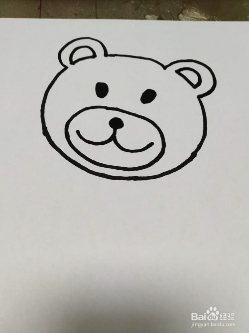 玩具熊的简笔画