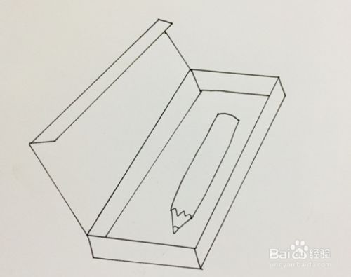 铅笔盒怎么画